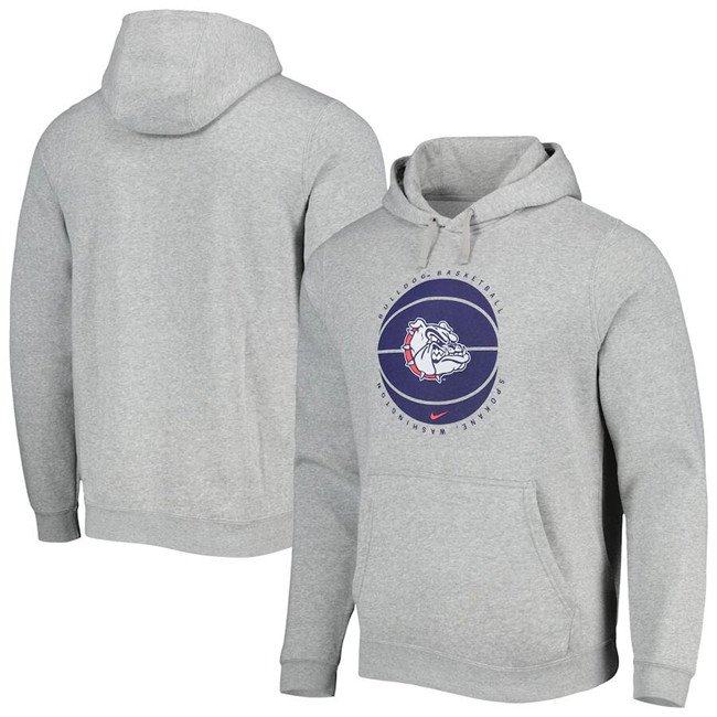 Men's Georgia Bulldogs Grey Basketball Pullover Hoodie Men's Georgia Bulldogs Grey Basketball Pullover Hoodie